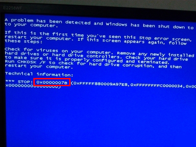 bios怎么解决蓝屏0x000007b