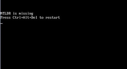 ntldr is missing怎么解决