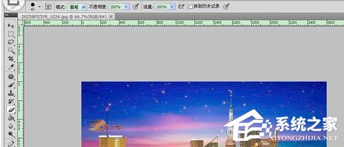 Adobe Photoshop怎么查看极坐标的位置？