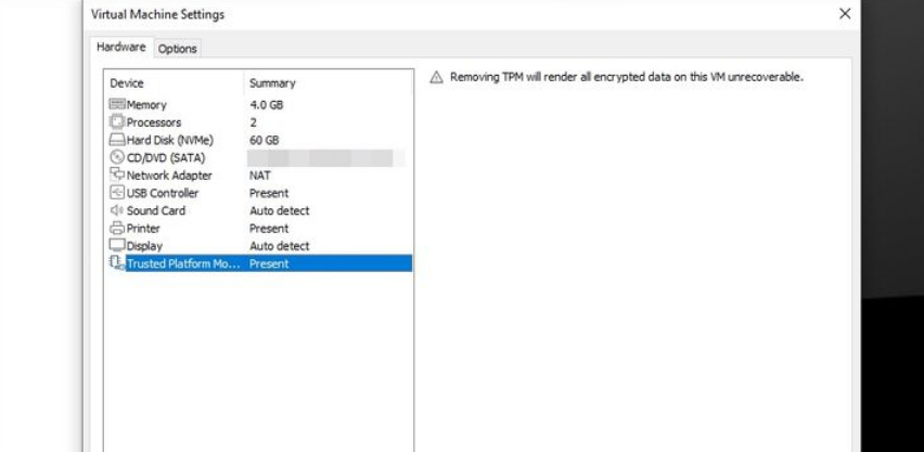 VMware虚拟机怎么启用TPM